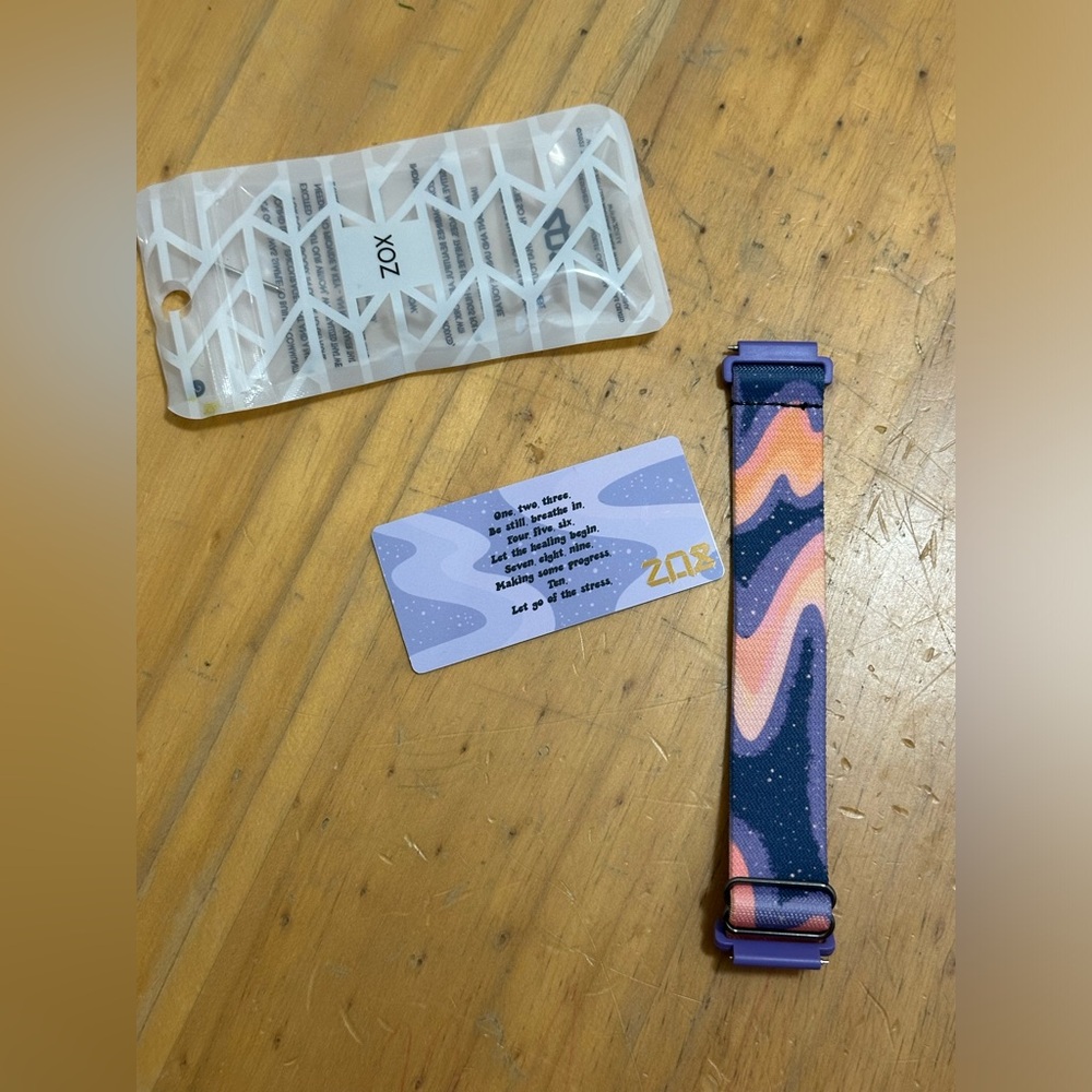 ZOX replacement watch band take a deep breath, count to ten for android 20mm